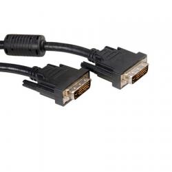 Кабел/адаптер Cable DVI - DVI Dual Link, 2m, Roline 11.04.5525
