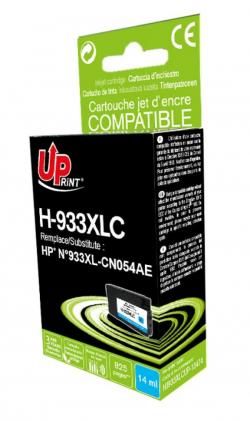 Касета с мастило Глава за струен принтер HP 933XL,CN054A Cyan, 14 ml, 825k, Uprint