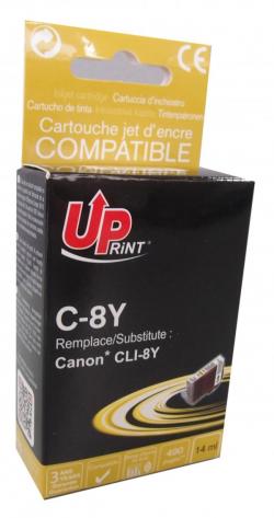 Касета с мастило Патрон с ЧИП -CANON CLI-8 YELLOW - iP33006600- MP500-800, 14 ml 490k. Uprint