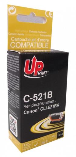 Касета с мастило Патрон с ЧИП CANON CLI-521 Black 10 ml,iP3600-MP540 -980-MX860, Uprint