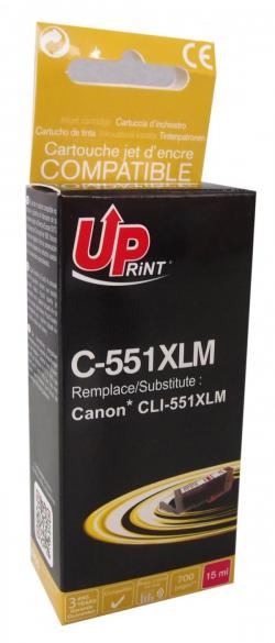 Касета с мастило Мастилница UPRINT CLI-551XL CANON, С чип, Magenta