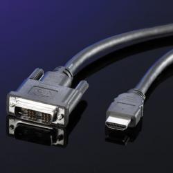 Кабел/адаптер VALUE 11.99.5519 :: DVI кабел, DVI M - HDMI M, single link, 1.0 м