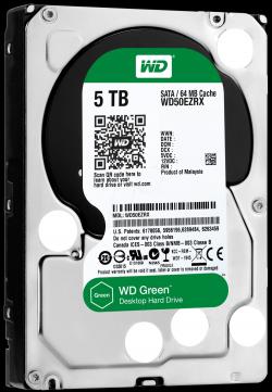 Хард диск / SSD Western Digital Green 5TB IntelliPower 64MB Cache SATA 6.0Gb-s 3.5" Internal Hard Drive