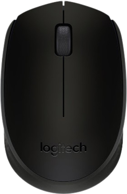 Мишка Logitech B170, безжична wireless, 1000 dpi, черен цвят