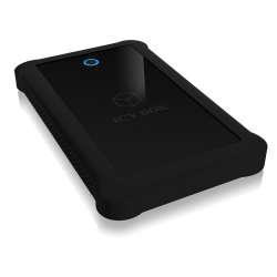 Кутия/Чекмедже за HDD RAIDSONIC IB-233U3-B :: USB 3.0 външна кутия 2.5" SATA HDD-SDD, до 9.5 мм, черна