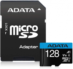 SD/флаш карта Micro SDXC 128GB UHS-I Class 10 + SD Adapter, Adata