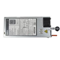 Сървърен компонент Dell Single, Hot-plug Power Supply (1+0), 495W, CusKit, compatible with R530 R540 R730 R740 T340 T430 and others 13 and 14 gen PowerEdge Servers