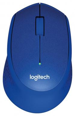 Безжична мишка Logitech M330 Silent Plus - 1000 dpi - 2.4 GHz - Синя