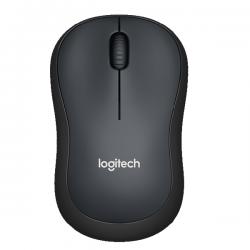 Мишка Logitech M220 Silent Wireless, Черна/Сива на най-ниска цени