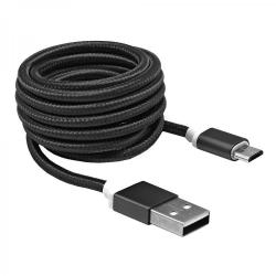 Кабел/адаптер SBOX USB AM-MICRO-15B :: USB кабел, Type A - Micro B, M-M, 1.5 м, черен