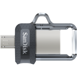 USB флаш памет USB памет SanDisk Ultra Dual Drive m3.0, 32GB, OTG, Черен