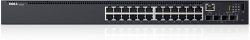 Комутатор/Суич Dell Networking N1524, 24x 1GbE + 4x 10GbE SFP+ fixed ports, Stacking