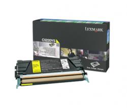 Тонер за лазерен принтер Lexmark C5220YS C522, 524, 530, 532, 534 Yellow Return Programme 3K Toner Cartridge