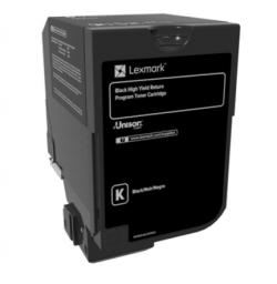 Тонер за лазерен принтер Lexmark 74C2HK0 CS720, CS725 Black Return Programme 20K Toner Cartridge