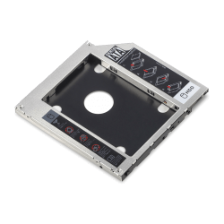 Кутия/Чекмедже за HDD Монтажен адаптор за 2.5" SSD-HDD към CD- DVD- Blu-ray на лаптоп, до 9.5 мм