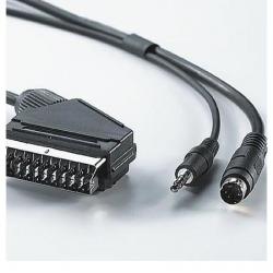 Кабел/адаптер Cable SCART-M-SVHS, 3.5mm-M, 10M, Value 11.99.4311