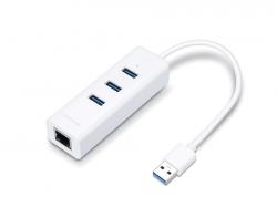 USB Хъб Мрежови адаптер TP-Link UE330 USB 3.0 3-Port Hub & Gigabit Ethernet
