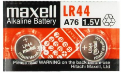 Батерия Бутонна микроалкална батерия LR-44 -AG13- 2бр. 1,55V в опаковка MAXELL