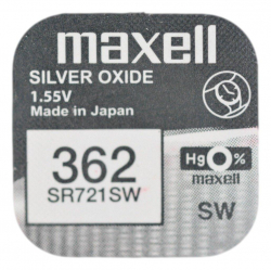 Батерия Бутонна батерия сребърна MAXELL SR-721 SW  AG11-362- 1.55V