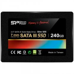 Хард диск / SSD SILICON POWER S55 Solid State Drive 240GB, 2.5", 7mm, SATA 6Gbps