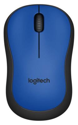 Мишка Безжична оптична мишка LOGITECH M220 Silent, Синя, USB