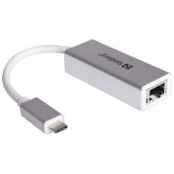 Мрежова карта/адаптер SANDBERG SNB-136-04 :: Мрежов адаптер USB-C към Gigabit LAN