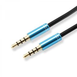 Кабел/адаптер SBOX 3535-1.5BL :: Аудио кабел, 3.5 мм стерео жак M-M, 1.5 м, Син