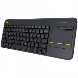Клавиатура LOGITECH Wireless Touch Keyboard K400 Plus - INTNL - US International layout - Black