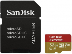 SD/флаш карта Карта памет Sandisk Extreme microSDHC Card, 32GB, SD Adapter, Class 10
