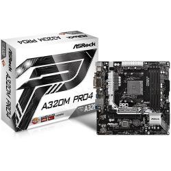 ASROCK-Main-Board-Desktop-AM4-A320-SAM4-4xDDR4-2xPCI-3.0x16-mATX-Retail