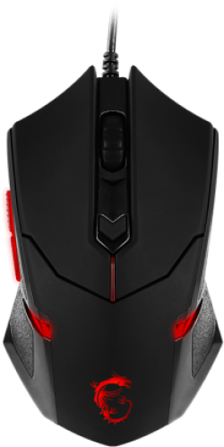 Мишка Геймърска MSI INTERCEPTOR DS B1 GAMING червена/черна