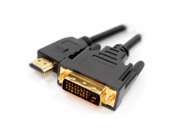 Кабел/адаптер VCom Кабел DVI 24+1 Dual Link M - HDMI M - CG481G-10m