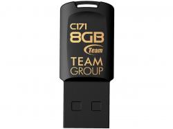 USB флаш памет USB памет Team Group C171, 8GB, USB 2.0, Черен