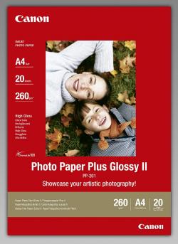 Хартия за принтер Canon Plus Glossy II PP-201, A4, 20 sheets