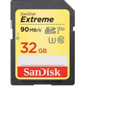 SD/флаш карта Карта памет SANDISK Extreme SDHC, 32GB, UHS-1,Class 10, U3, V30, 90 Mb-s