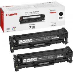 Тонер за лазерен принтер Canon CRG-718BK, 2Pk