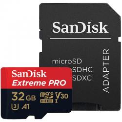 SD/флаш карта Sandisk Extreme Pro microSDHC Card, 32GB, SD Adapter, Class 10