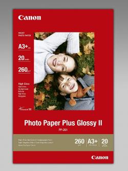 Хартия за принтер Canon Plus Glossy II PP-201, A3+, 20 sheets