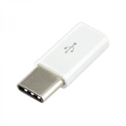 Принадлежност за смартфон SBOX AD.USB-C-W :: Адаптер от Micro USB към USB Type-C, Бял