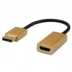Кабел/адаптер Adapter DP M - HDMI F, Gold, 4K, v1.2, 12.03.3170