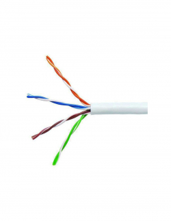 Инсталационен LAN кабел  Кабел, CAT5E, UTP, SOLID, PR04, AWG24, PVC, кашон 305m