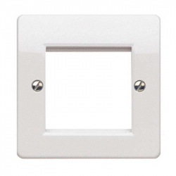 Розетка Рамка за 1 модул 45x45 или 2 модула 22.5x45, бяла