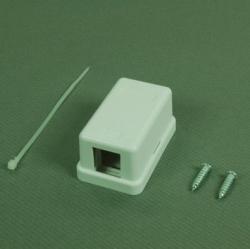 Розетка Кутийка за повърхностен монтаж за 1хRJ45 жак