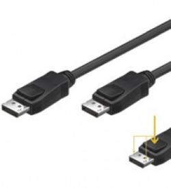 Дисплей порт кабел, DP20 male - DP20 male, with locking - 10 метра