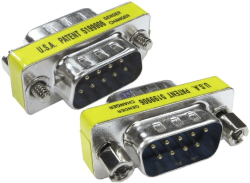 Адаптер, DB9 мъжки - DB9 мъжки, метален