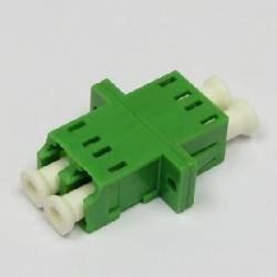 Мрежов аксесоар LC-APC оптичен адаптер, дуплекс сингъл мод - зелен, FibreFab