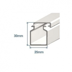 Кабелен канал 25х30 мм, бял