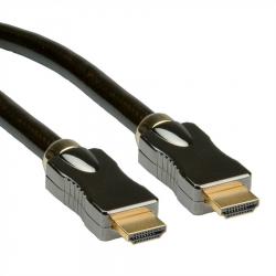 Кабел/адаптер ROLINE 11.04.5680 :: Ultra HD 4К PREMIUM HDMI кабел + Ethernet, M-M, 1.0 м