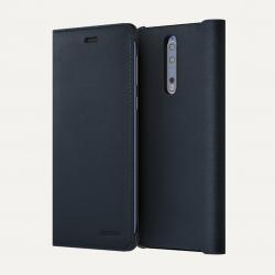 Калъф за смартфон NOKIA 8 LEATHER FLIP COVER BLU