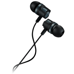 Слушалки CANYON Stereo earphones with microphone, 1.2M, dark gray